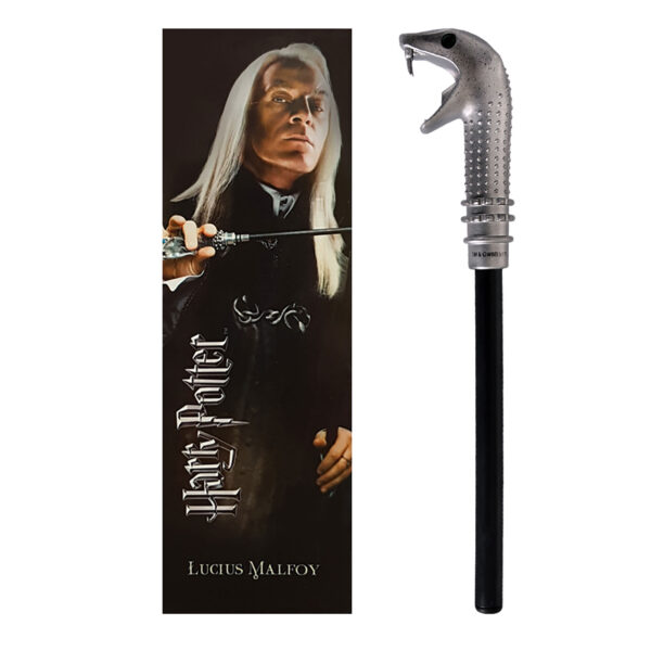 HARRY POTTER: PENNA BACCHETTA + SEGNALIBRO (LUCIUS MALFOY)